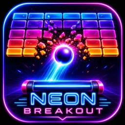 Neon Breakout: Cyber Bricks