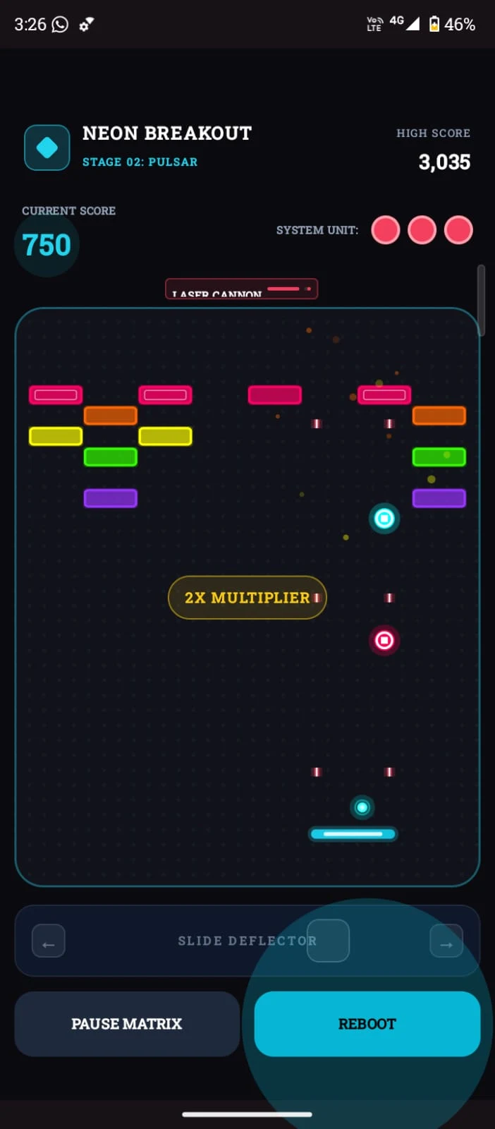 Neon Breakout: Cyber Bricks screenshot