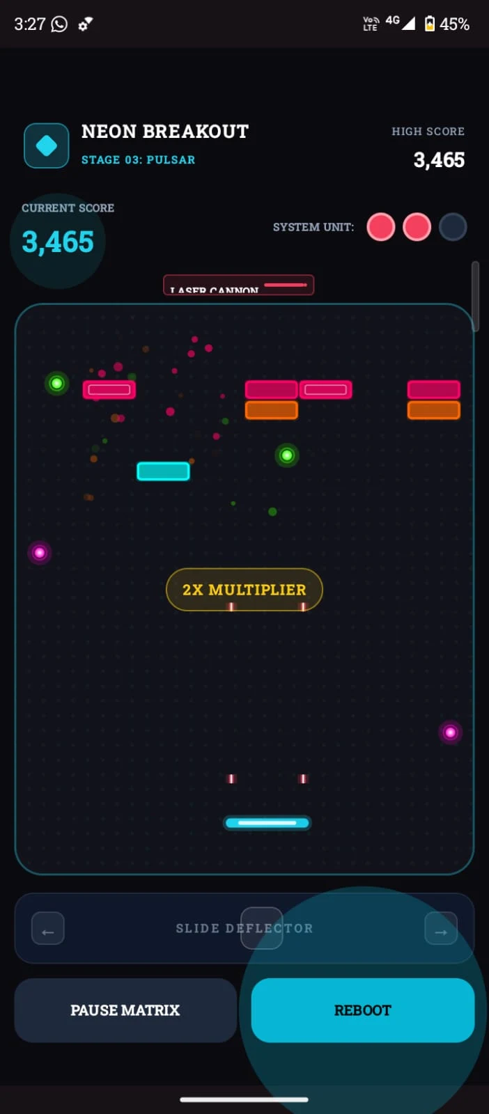 Neon Breakout: Cyber Bricks screenshot